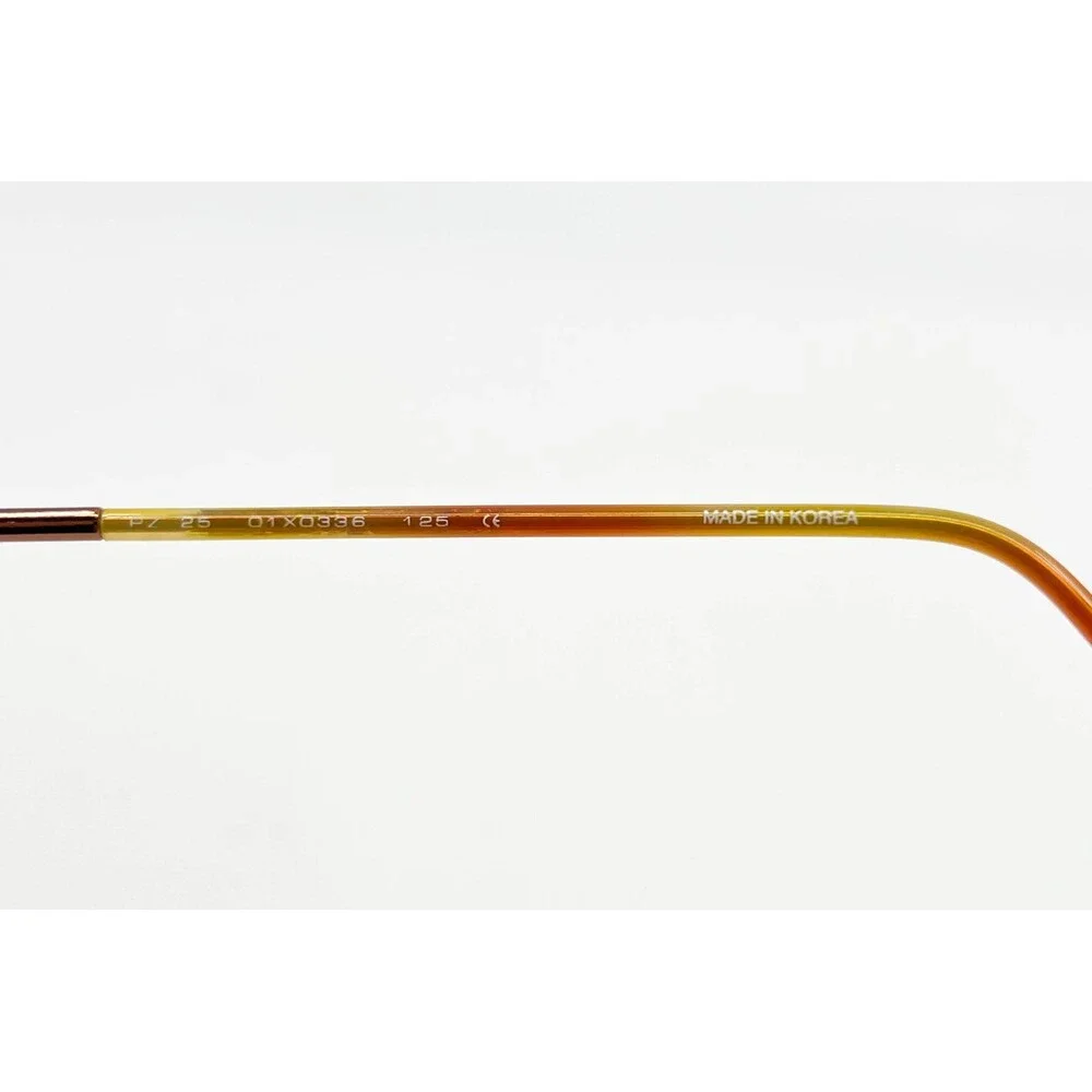 Puzzle Eyeglasses Kids Brown Oval Metal Frames PZ 25 01X0336 125